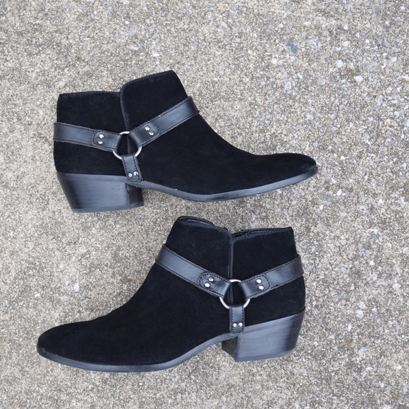 Sam Edelman Shoes - Sam Edelman Black Suede Phoenix Ankle Boots